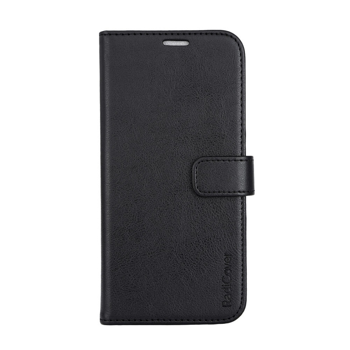 Radicover Flipcov Anti Radiation RFID 3 card MagS iPhone 15 Pro Max Black PU ryhmässä ÄLYPUHELIMET JA TABLETIT / Puhelimen suojakotelo / Apple / iPhone 15 @ TP E-commerce Nordic AB (C30272)