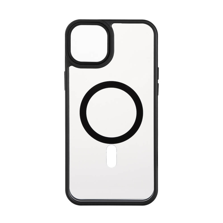 ONSALA Back Bumper Clear Case MagSerie iPhone 15 Plus Clear Case Black Bumper ryhmässä ÄLYPUHELIMET JA TABLETIT / Puhelimen suojakotelo / Apple / iPhone 15 @ TP E-commerce Nordic AB (C30284)