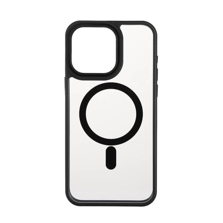 ONSALA Back Bumper Clear Case MagSerie iPhone 15 Pro Max Clear Case Black Bumper ryhmässä ÄLYPUHELIMET JA TABLETIT / Puhelimen suojakotelo / Apple / iPhone 15 @ TP E-commerce Nordic AB (C30286)