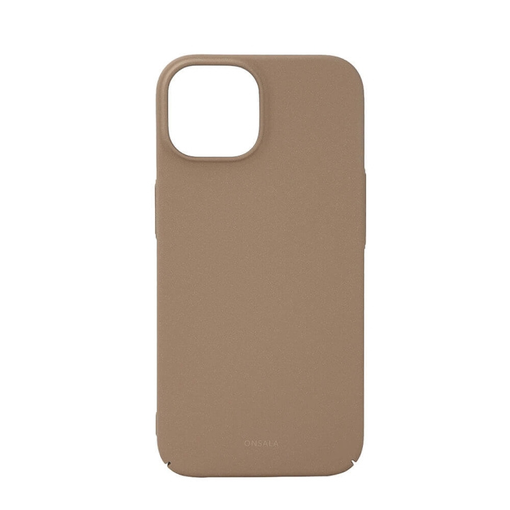 ONSALA Backcover Thin Sand Burst iPhone 15 Beige ryhmässä ÄLYPUHELIMET JA TABLETIT / Puhelimen suojakotelo / Apple / iPhone 15 @ TP E-commerce Nordic AB (C30294)