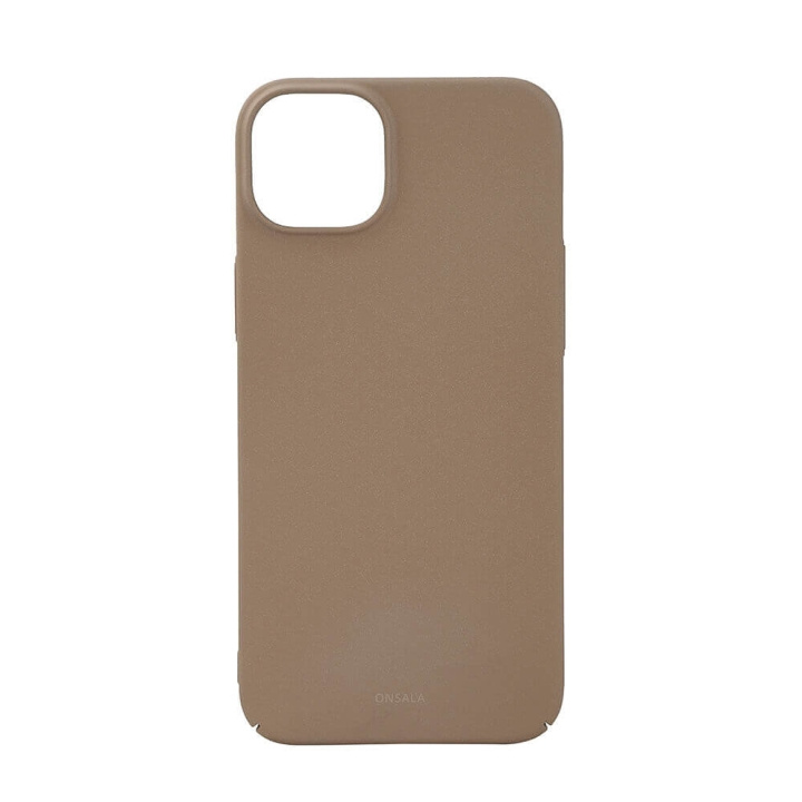 ONSALA Backcover Thin Sand Burst iPhone 15 Plus Beige ryhmässä ÄLYPUHELIMET JA TABLETIT / Puhelimen suojakotelo / Apple / iPhone 15 @ TP E-commerce Nordic AB (C30295)