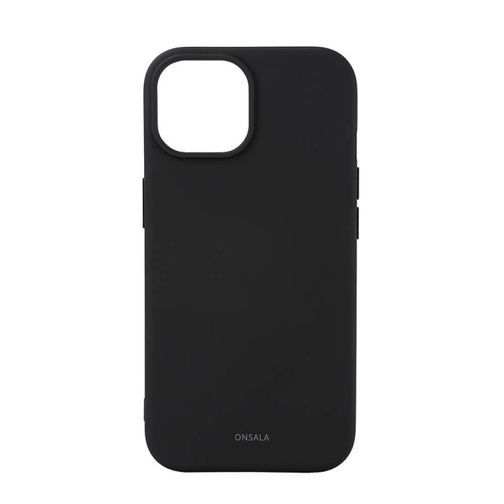 Onsala Back Sil Touch Recycled MagSerie iPhone 13/14/15 Black ryhmässä ÄLYPUHELIMET JA TABLETIT / Puhelimen suojakotelo / Apple / iPhone 15 @ TP E-commerce Nordic AB (C30361)