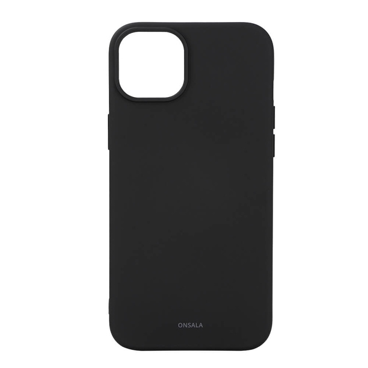 ONSALA Back Sil Touch Recycled MagSerie iPhone 15 Plus Black ryhmässä ÄLYPUHELIMET JA TABLETIT / Puhelimen suojakotelo / Apple / iPhone 15 @ TP E-commerce Nordic AB (C30362)