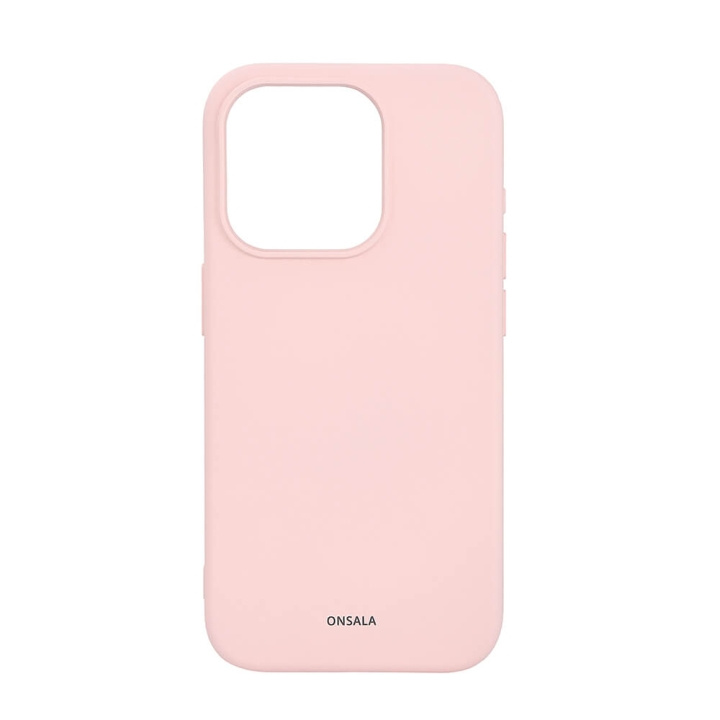 ONSALA Back Sil Touch Recycled MagSerie iPhone 15 Pro Chalk Pink ryhmässä ÄLYPUHELIMET JA TABLETIT / Puhelimen suojakotelo / Apple / iPhone 15 @ TP E-commerce Nordic AB (C30367)