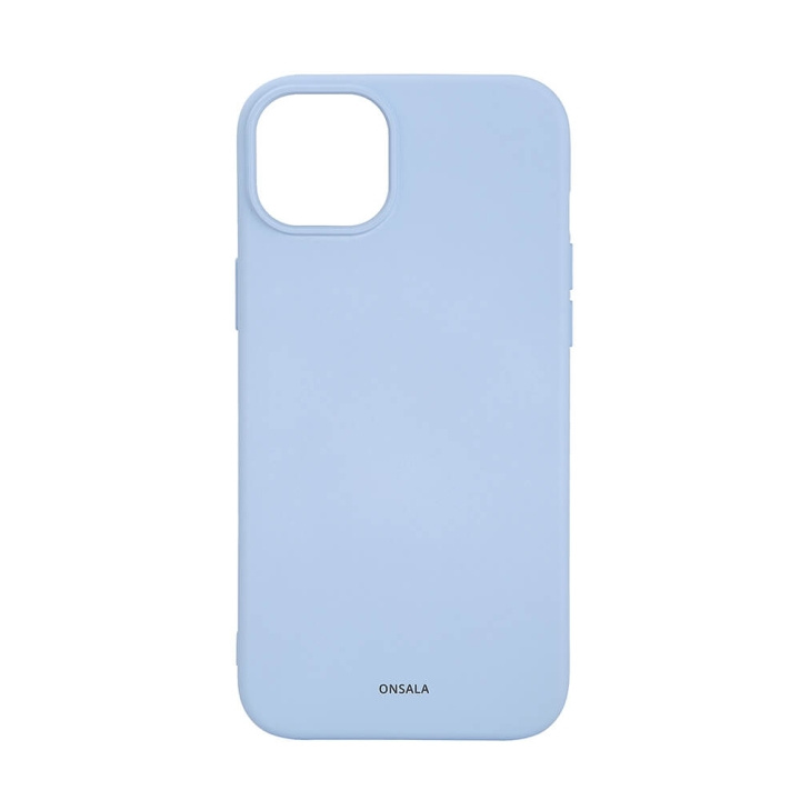ONSALA Back Sil Touch Recycled MagSerie iPhone 15 Plus Light Blue ryhmässä ÄLYPUHELIMET JA TABLETIT / Puhelimen suojakotelo / Apple / iPhone 15 @ TP E-commerce Nordic AB (C30369)