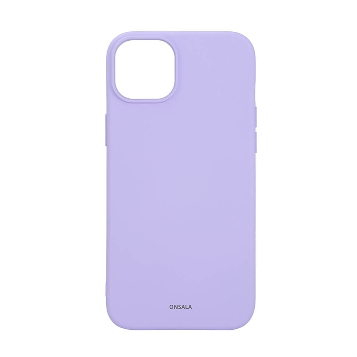 ONSALA Back Sil Touch Recycled MagSerie iPhone 15 Plus Purple ryhmässä ÄLYPUHELIMET JA TABLETIT / Puhelimen suojakotelo / Apple / iPhone 15 @ TP E-commerce Nordic AB (C30381)