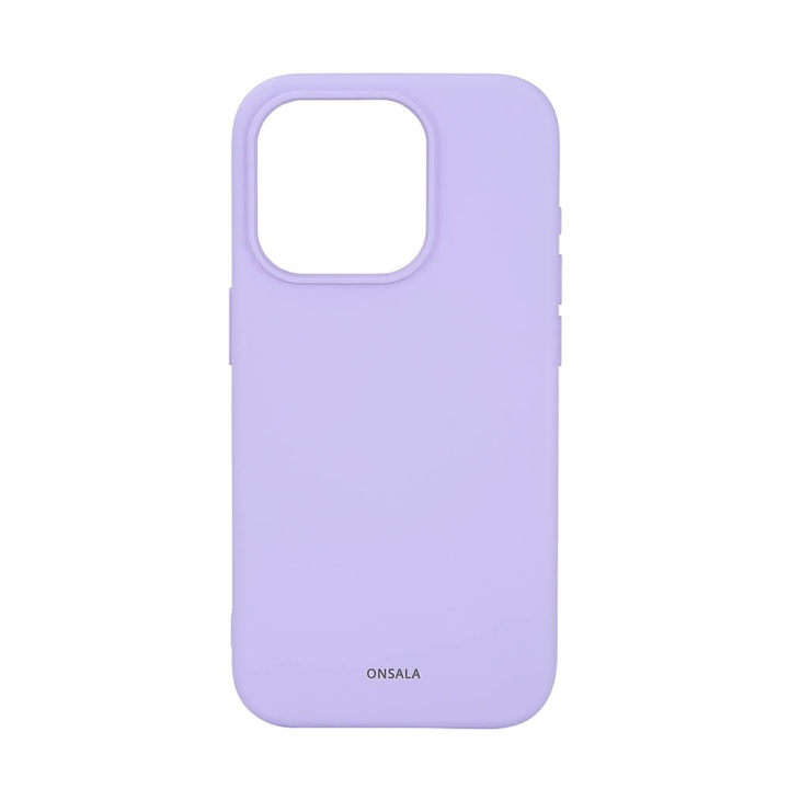 ONSALA Back Sil Touch Recycled MagSerie iPhone 15 Pro Purple ryhmässä ÄLYPUHELIMET JA TABLETIT / Puhelimen suojakotelo / Apple / iPhone 15 @ TP E-commerce Nordic AB (C30382)