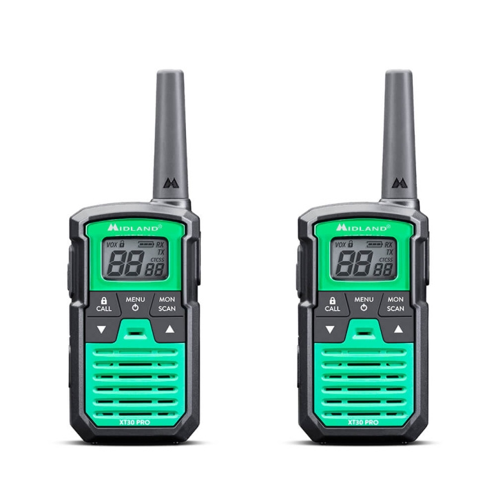 Midland Radiopuhelin XT30 Pro Musta/Vihreä ryhmässä URHEILU, VAPAA-AIKA JA HARRASTUS / Ulkoilu / Radiopuhelimet @ TP E-commerce Nordic AB (C30403)