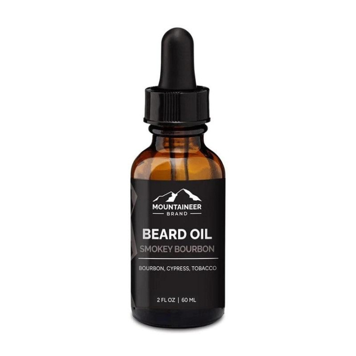 Mountaineer Brand Smokey Bourbon Beard Oil 60ml ryhmässä KAUNEUS JA TERVEYS / Hiukset &Stailaus / Parran hoito / Partaöljy @ TP E-commerce Nordic AB (C30434)