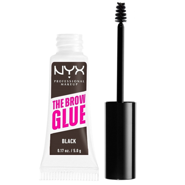 NYX PROF. MAKEUP The Brow Glue Instant Brow Styler 05 Black ryhmässä KAUNEUS JA TERVEYS / Meikit / Silmät ja kulmat / Kulmageeli @ TP E-commerce Nordic AB (C30459)