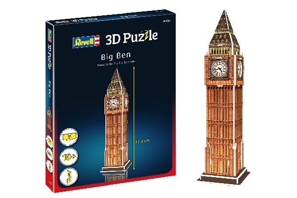 Revell 3D Puzzle Big Ben ryhmässä URHEILU, VAPAA-AIKA JA HARRASTUS / Harrastus / Muovimallit / Sekalaiset @ TP E-commerce Nordic AB (C30546)