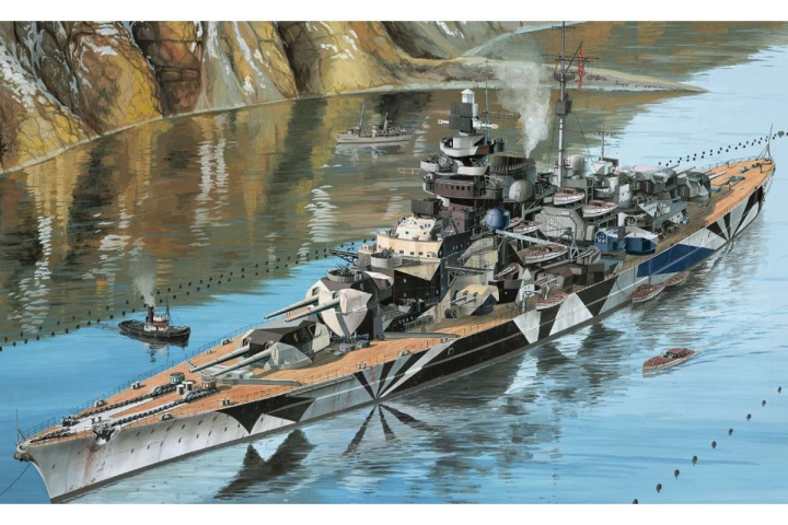 Revell German Battleship WWII Tirpitz 1:350 ryhmässä URHEILU, VAPAA-AIKA JA HARRASTUS / Harrastus / Muovimallit / Alukset @ TP E-commerce Nordic AB (C30570)