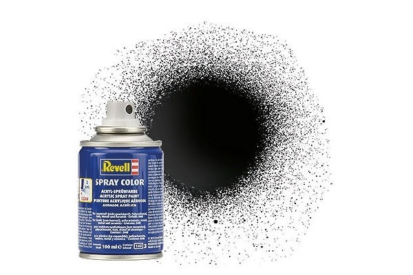 Revell Spray black gloss 100 ml. ryhmässä URHEILU, VAPAA-AIKA JA HARRASTUS / Harrastus / Harrastemaalit / Revell / Spray-maali @ TP E-commerce Nordic AB (C30620)