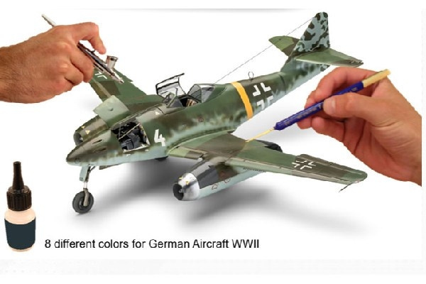 Revell Model Color, German Aircraft WWII 8x17ml ryhmässä URHEILU, VAPAA-AIKA JA HARRASTUS / Harrastus / Harrastemaalit / Revell / Värisetti @ TP E-commerce Nordic AB (C30622)