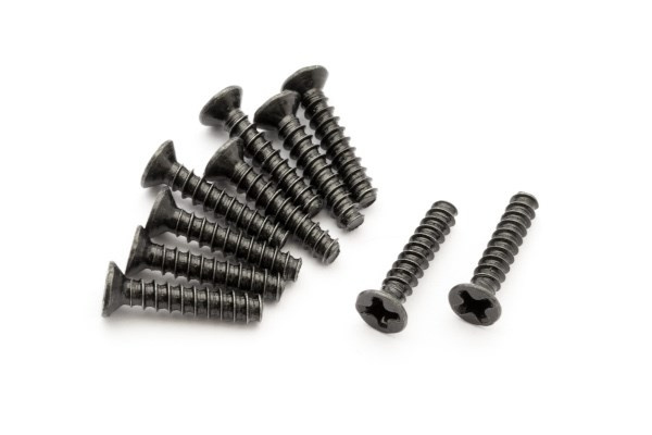 BLACKZON Countersunk head screw 2×10KBHO ryhmässä LELUT, TUOTTEET LAPSILLE JA VAUVOILLE / Radio-ohjattava / Varaosat ja lisävarusteet / Blackzon @ TP E-commerce Nordic AB (C30686)