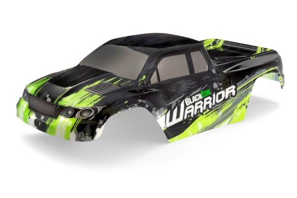 Blackzon Warrior Bodyshell (Black/Green) ryhmässä LELUT, TUOTTEET LAPSILLE JA VAUVOILLE / Radio-ohjattava / Varaosat ja lisävarusteet / Blackzon @ TP E-commerce Nordic AB (C30759)