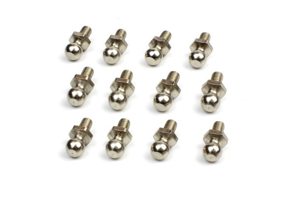 BLACKZON Ball Stud 4.8x12mm (12pcs) ryhmässä LELUT, TUOTTEET LAPSILLE JA VAUVOILLE / Radio-ohjattava / Varaosat ja lisävarusteet / Blackzon @ TP E-commerce Nordic AB (C30800)