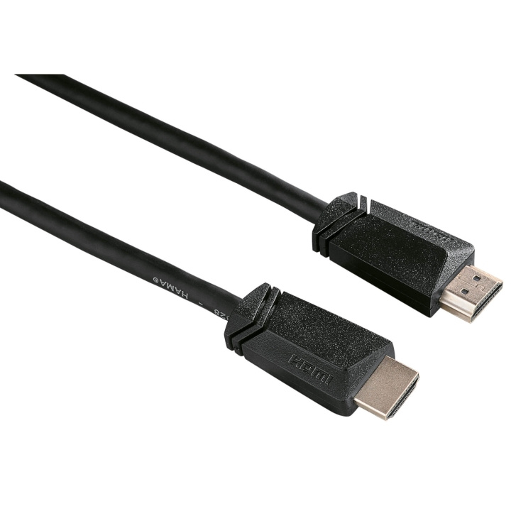 Hama Johto HDMI Ethernet 3m Musta ryhmässä KODINELEKTRONIIKKA / Kaapelit & Sovittimet / HDMI / Kaapelit @ TP E-commerce Nordic AB (C30868)