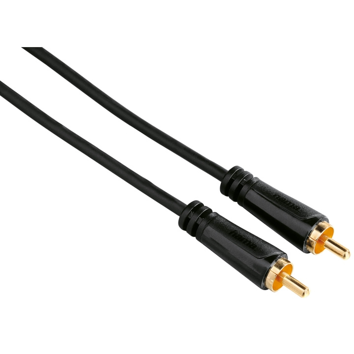 Hama Kabel Video RCA-RCA Guld Svart 1.5m ryhmässä KODINELEKTRONIIKKA / Kaapelit & Sovittimet / RCA / Kaapelit @ TP E-commerce Nordic AB (C30879)