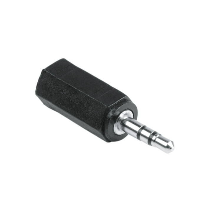 Hama Adapter Audio 3.5mm-2.5mm Hane-Hona Stereo Svart ryhmässä KODINELEKTRONIIKKA / Kaapelit & Sovittimet / Analoginen ääni / Sovittimet @ TP E-commerce Nordic AB (C30900)