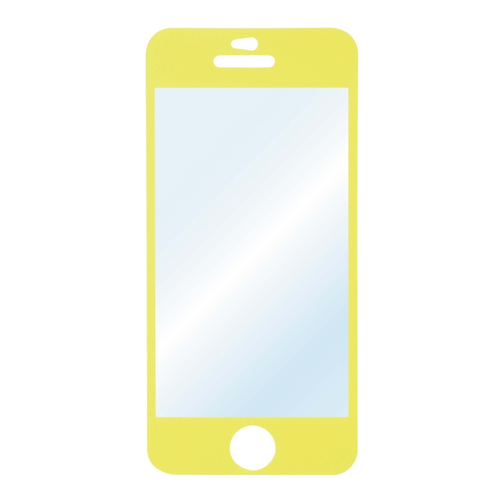 Hama Skärmskydd iPhone5/S/C GUL 1-pack ryhmässä ÄLYPUHELIMET JA TABLETIT / Puhelimen suojakotelo / Apple / iPhone 5/5S/SE @ TP E-commerce Nordic AB (C30909)