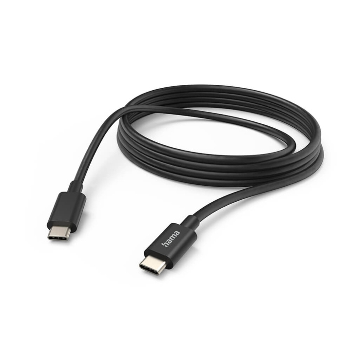 HAMA Cable Charging/Data USB-C - USB-C 3.0m Black ryhmässä TIETOKOONET & TARVIKKEET / Kaapelit & Sovittimet / USB / USB-C @ TP E-commerce Nordic AB (C30954)