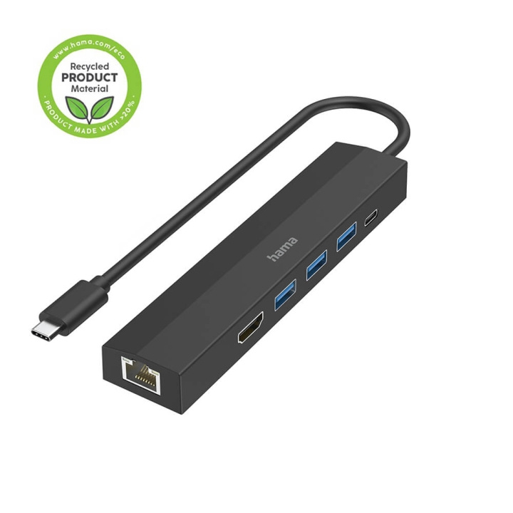 HAMA USB-C Hub Multiport 6 Ports ryhmässä TIETOKOONET & TARVIKKEET / Tietokonetarvikkeet / USB-telakat @ TP E-commerce Nordic AB (C30959)