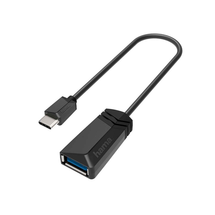 Hama Adapter USB-OTG USB-C-USB 3.2 Gen 1 5Gbit/s Black ryhmässä TIETOKOONET & TARVIKKEET / Kaapelit & Sovittimet / USB / USB-A / Sovittimet @ TP E-commerce Nordic AB (C30960)