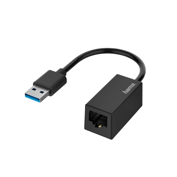 Hama Adapter Network USB 3.0 USB - LAN/Ethernet 10/100/1000 ryhmässä TIETOKOONET & TARVIKKEET / Kaapelit & Sovittimet / Verkko / Sovittimet & Liittimet @ TP E-commerce Nordic AB (C30962)
