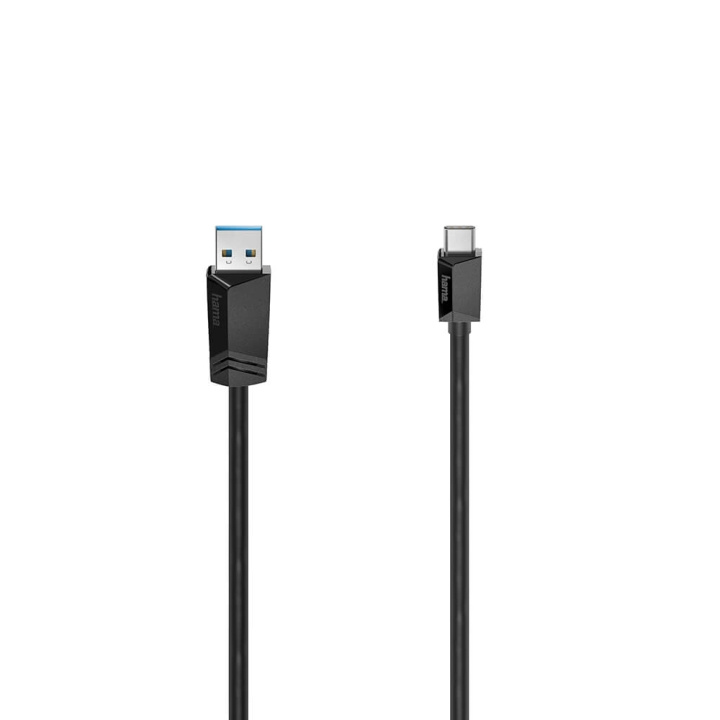HAMA Cable USB-C - USB-A USB 3.2 5 Gbit/s 0.75m Black ryhmässä TIETOKOONET & TARVIKKEET / Kaapelit & Sovittimet / USB / USB-C @ TP E-commerce Nordic AB (C30972)