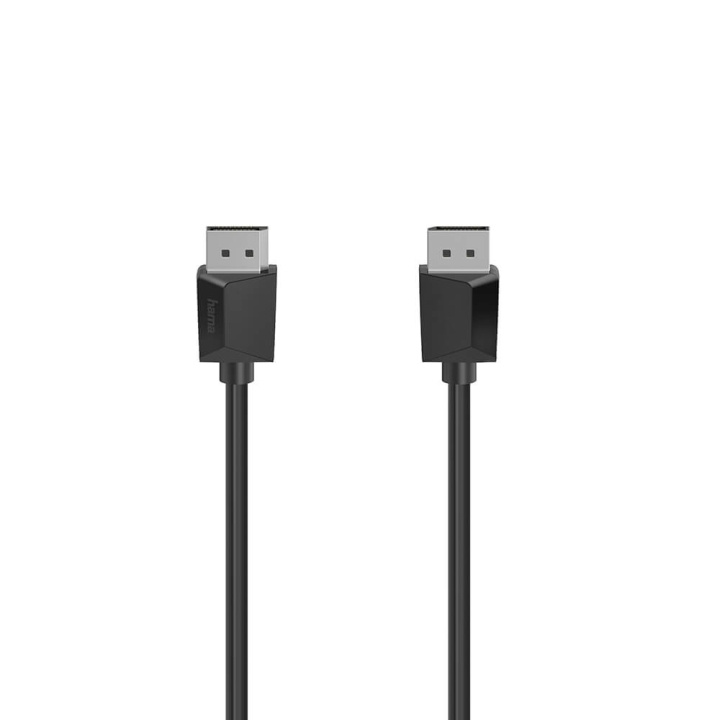 HAMA Cable DisplayPort 1.2 Ultra-HD 4K 3m Black ryhmässä KODINELEKTRONIIKKA / Kaapelit & Sovittimet / HDMI / Kaapelit @ TP E-commerce Nordic AB (C30981)