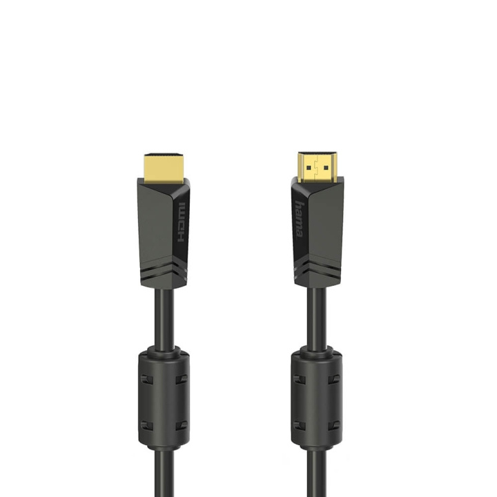 HAMA Cable HDMI High Speed 4K 18 Gbit/s 10.0m Gold ryhmässä KODINELEKTRONIIKKA / Kaapelit & Sovittimet / HDMI / Kaapelit @ TP E-commerce Nordic AB (C31009)