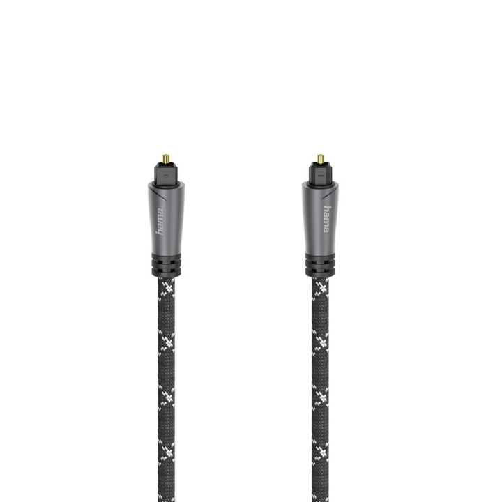 HAMA Cable ODT Metal Black 1.5m ryhmässä KODINELEKTRONIIKKA / Kaapelit & Sovittimet / Kaiutinkaapelit @ TP E-commerce Nordic AB (C31020)