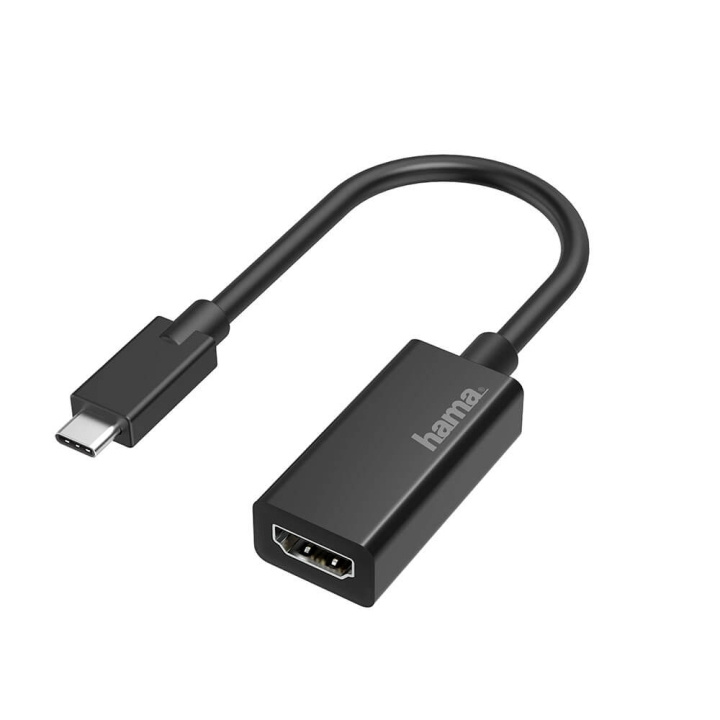 Hama Adapter Video USB-C to HDMI Ultra-HD 4K ryhmässä KODINELEKTRONIIKKA / Kaapelit & Sovittimet / HDMI / Sovittimet @ TP E-commerce Nordic AB (C31022)