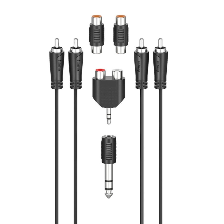 HAMA RCA Connection Kit 2.5m ryhmässä KODINELEKTRONIIKKA / Kaapelit & Sovittimet / RCA / Kaapelit @ TP E-commerce Nordic AB (C31023)