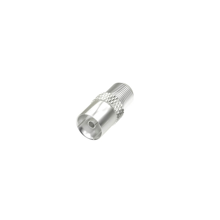 Hama Satellite Receiver Adapter F-Socket - Coax-Socket ryhmässä KODINELEKTRONIIKKA / Ääni & Kuva / TV & Tarvikkeet / Antennit & Tarvikkeet @ TP E-commerce Nordic AB (C31027)