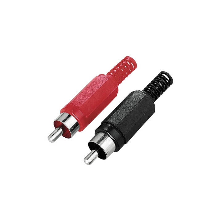 HAMA Plug RCA Solderable Male 2-pack ryhmässä KODINELEKTRONIIKKA / Kaapelit & Sovittimet / RCA / Sovittimet @ TP E-commerce Nordic AB (C31035)