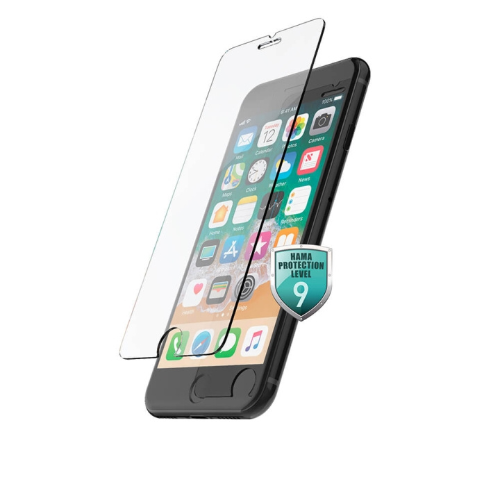 Hama Screen Protector Premium iPhone 6/6s/7/8/SE20/SE22 ryhmässä ÄLYPUHELIMET JA TABLETIT / Puhelimen suojakotelo / Apple / iPhone 6/6S @ TP E-commerce Nordic AB (C31044)