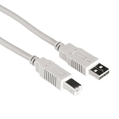 HAMA Johto USB A-B 10kpl Bulk 3m Harmaa ryhmässä TIETOKOONET & TARVIKKEET / Kaapelit & Sovittimet / USB / USB-A / Kaapelit @ TP E-commerce Nordic AB (C31062)