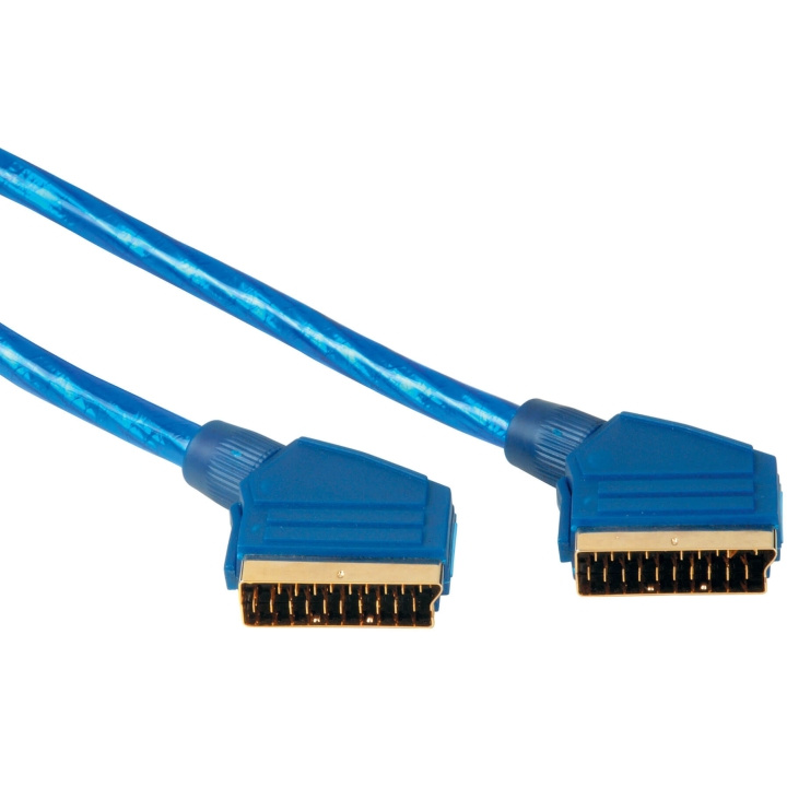 Hama Kabel Scart 25p Bulk Blå 1.5m ryhmässä KODINELEKTRONIIKKA / Kaapelit & Sovittimet / Scart @ TP E-commerce Nordic AB (C31064)