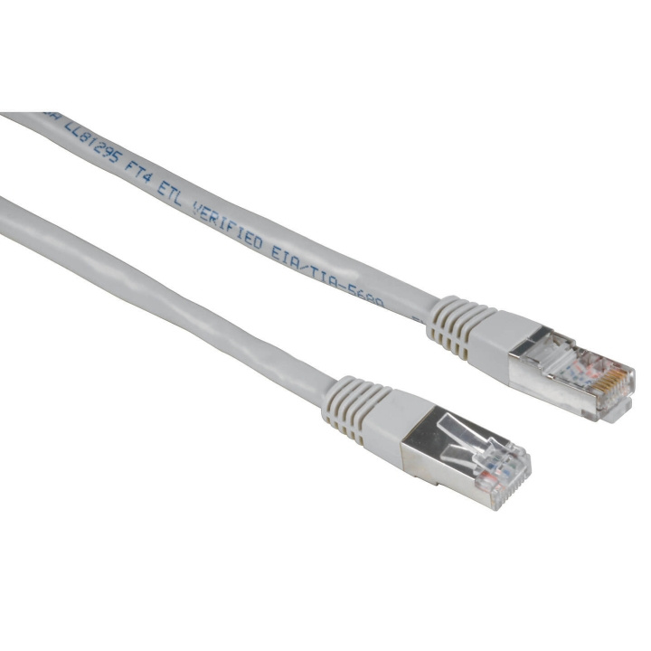 Hama Kabel Nätverk CAT5e STP 25p Bulk Grå 5m ryhmässä TIETOKOONET & TARVIKKEET / Kaapelit & Sovittimet / Verkko / Cat5e @ TP E-commerce Nordic AB (C31068)