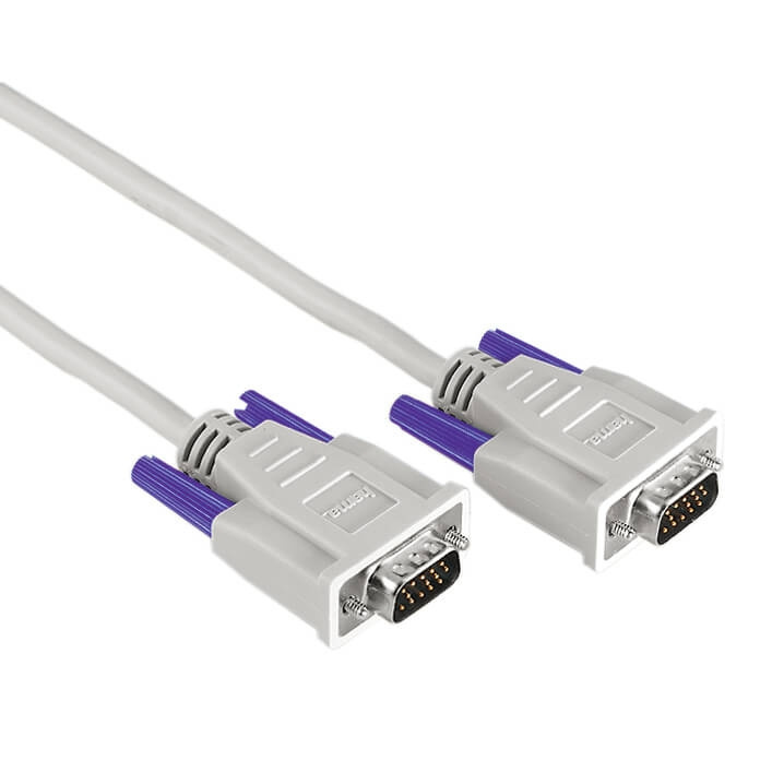 Hama VGA-johto Uros-Uros 3m Harmaa ryhmässä TIETOKOONET & TARVIKKEET / Kaapelit & Sovittimet / VGA / Kaapelit @ TP E-commerce Nordic AB (C31084)