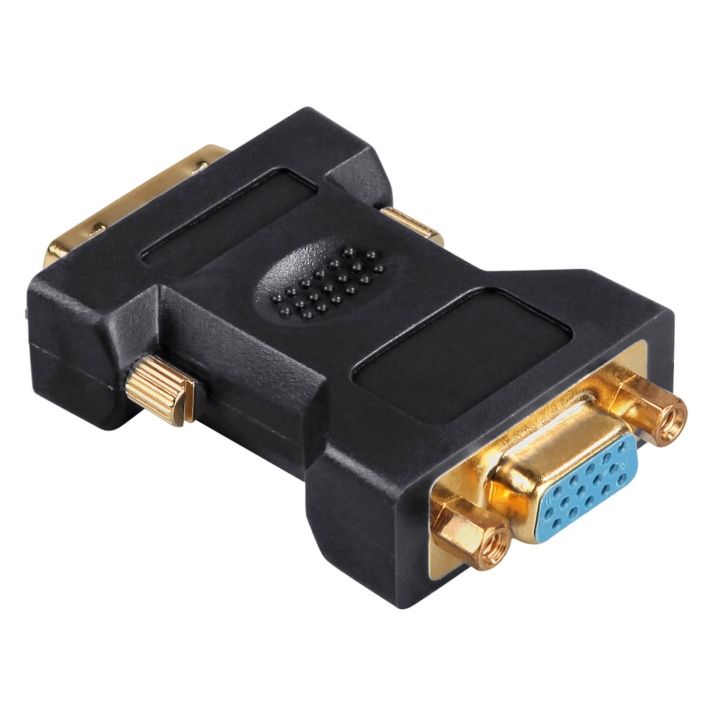 Hama Adapter DVI-VGA Hane-Hona Svart ryhmässä TIETOKOONET & TARVIKKEET / Kaapelit & Sovittimet / DVI / Sovittimet @ TP E-commerce Nordic AB (C31108)