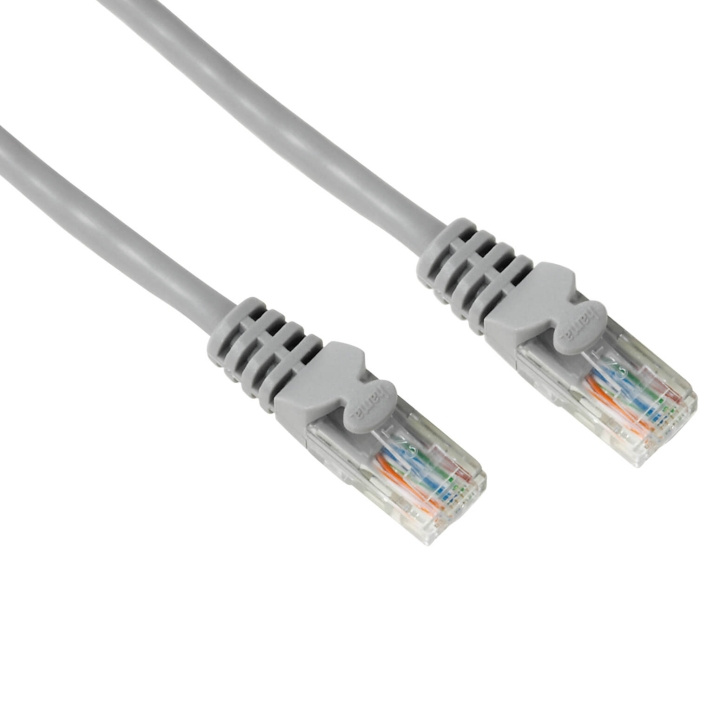 Hama Kabel Nätverk CAT5e UTP Grå 10m ryhmässä TIETOKOONET & TARVIKKEET / Kaapelit & Sovittimet / Verkko / Cat5e @ TP E-commerce Nordic AB (C31111)