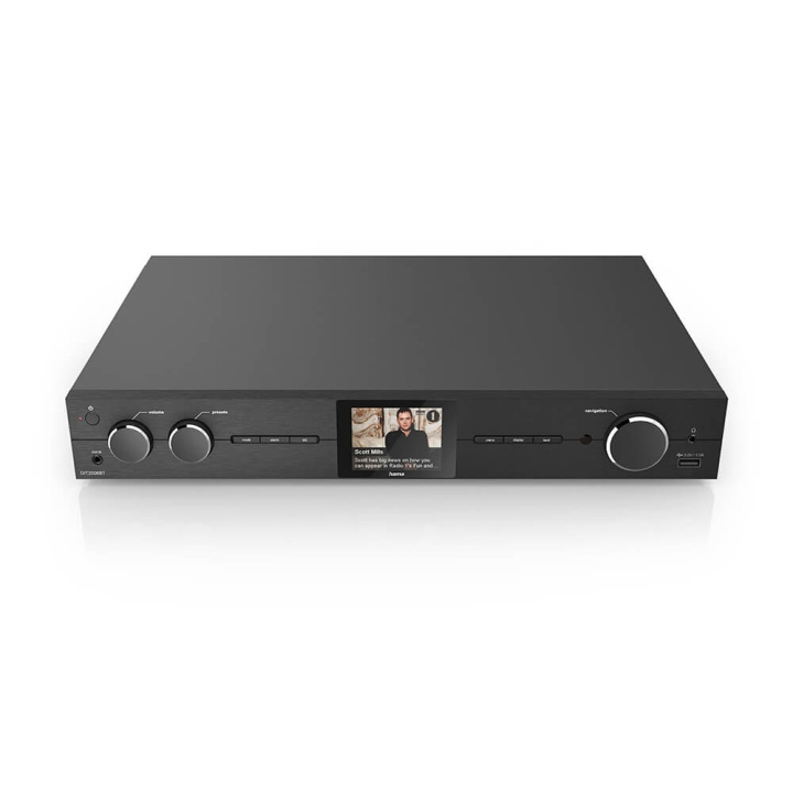 Hama Radio DAB+ Internet FM DIT2006BT Svart ryhmässä KODINELEKTRONIIKKA / Ääni & Kuva / Kotiteatteri, HiFi ja kannettavat / Radio & Herätyskellot / Radio @ TP E-commerce Nordic AB (C31127)