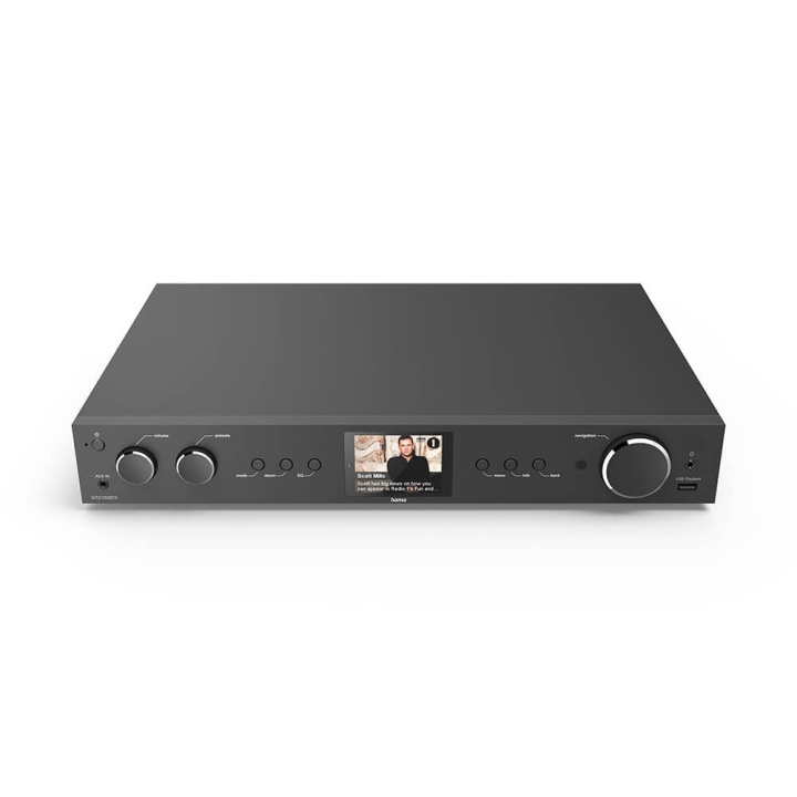 Hama Radio DAB+ Intern. FM BT DIT2105SBTX Svart ryhmässä KODINELEKTRONIIKKA / Ääni & Kuva / Kotiteatteri, HiFi ja kannettavat / Radio & Herätyskellot / Radio @ TP E-commerce Nordic AB (C31128)