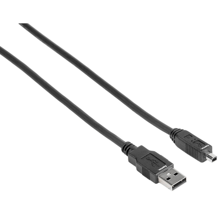 HAMA Johto USB A-USB Mini B4 1.8m Musta ryhmässä TIETOKOONET & TARVIKKEET / Kaapelit & Sovittimet / USB / Mini-USB / Kaapelit @ TP E-commerce Nordic AB (C31155)