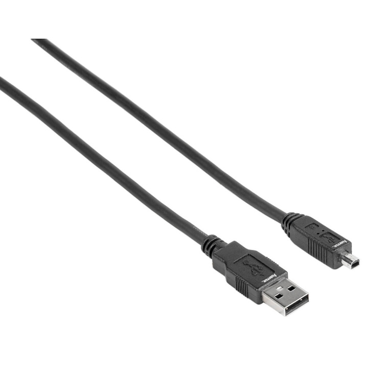 Hama Kabel USB A-USB Mini B4 Svart 1.8m ryhmässä TIETOKOONET & TARVIKKEET / Kaapelit & Sovittimet / USB / Mini-USB / Kaapelit @ TP E-commerce Nordic AB (C31155)