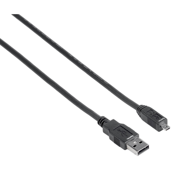 Hama Kabel USB A-USB Mini B8 Svart 1.8m ryhmässä TIETOKOONET & TARVIKKEET / Kaapelit & Sovittimet / USB / Mini-USB / Kaapelit @ TP E-commerce Nordic AB (C31157)