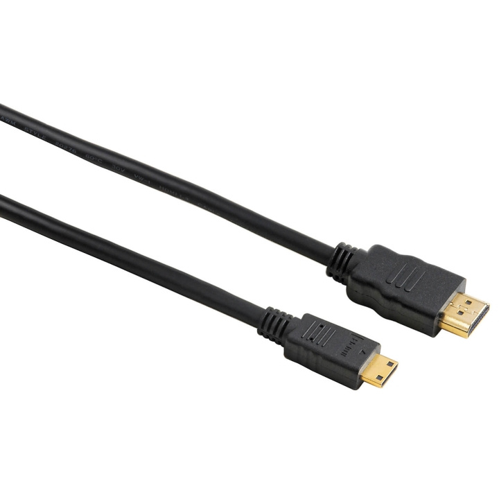 Hama Kabel HDMI A-C Guld Svart 2.0m ryhmässä KODINELEKTRONIIKKA / Kaapelit & Sovittimet / HDMI / Kaapelit @ TP E-commerce Nordic AB (C31160)